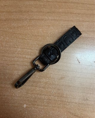 Portachiavi Guess nero con logo
