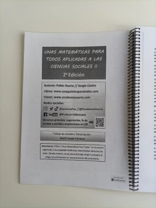 Unas matemáticas para todos volumen 2