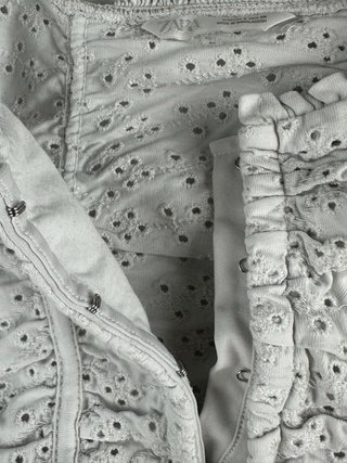 Top tirante blanco Zara bordado