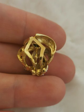 Pendientes vintage chapados oro y plata
