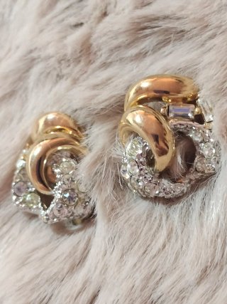 BAJO PRECIOPendientes vintage chapados oro y plata