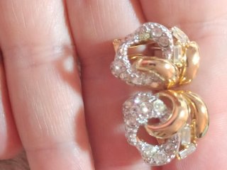 BAJO PRECIOPendientes vintage chapados oro y plata
