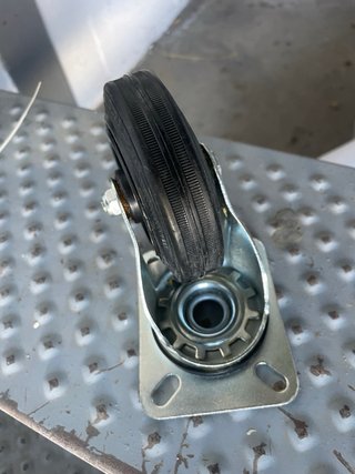 Rueda loca pivotante 100 mm (juego de 4 unidades)