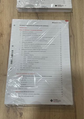 Temario Correos oposiciones