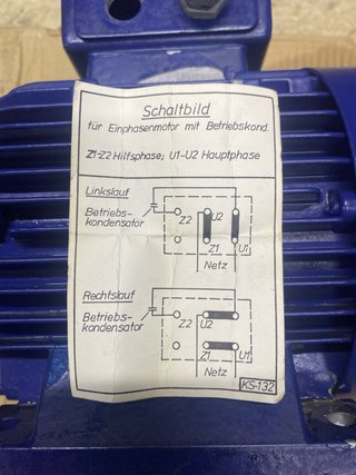 Motor Eléctrico Monofásico 220v 1.63cv