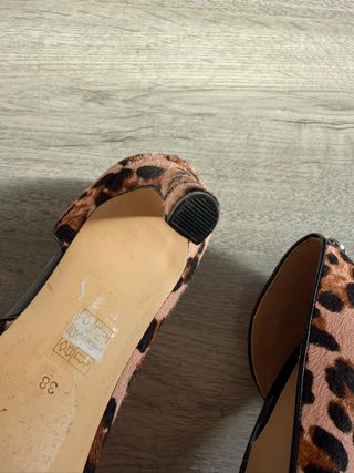 Tacones Guess Animal Print Rosa y Marrón