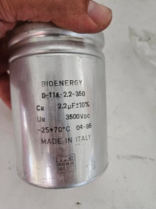 Condensatore BIOENERGY D-11A 2.2uF 3500VDC