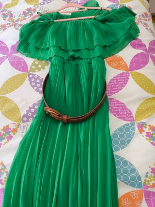 Vestido Zara verde Talla S