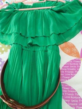 Vestido Zara verde Talla S