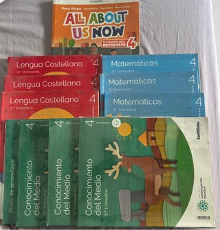 Libros 4º Primaria Santillana Mochila Ligera Lote