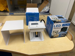Aplique LED OYAJIA Exterior Impermeable 2 unidades