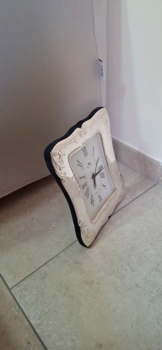 Sveglia da tavolo in argento