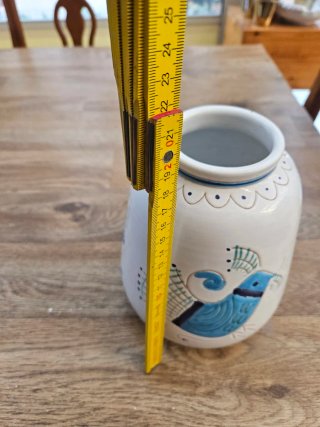 Vaso Sardo Ceramica Bianco Turchese
