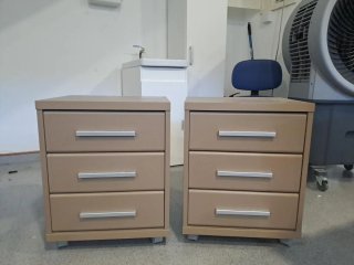 Pareja Cajoneras Auxiliares 3 Cajones