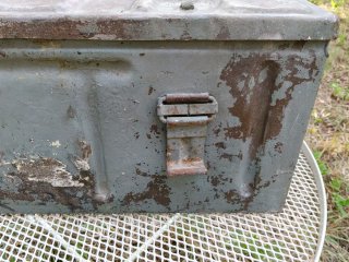 Cassa bauletto metallo militare 1946