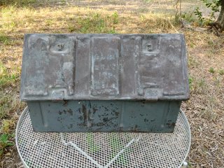 Cassa bauletto metallo militare 1946