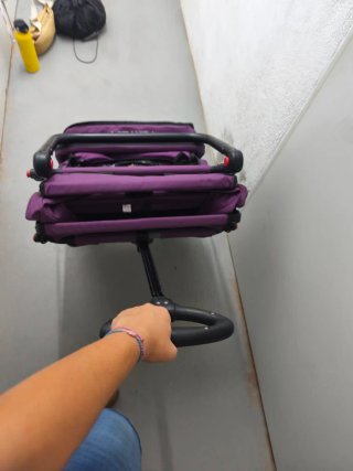 Carro Fuxtec plegable morado
