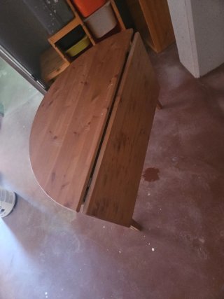 Mesa de madera plegable