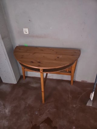 Mesa de madera plegable