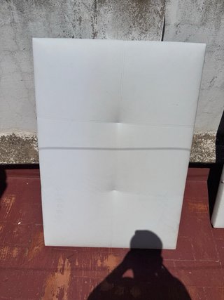 2 Cabeceros Cama Polipiel Blancos