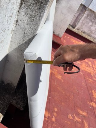 2 Cabeceros Cama Polipiel Blancos