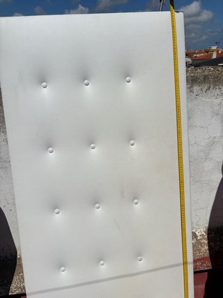 2 Cabeceros Cama Polipiel Blancos