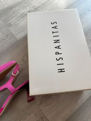 Tacones Hispanitas Rosa Tira Transparente