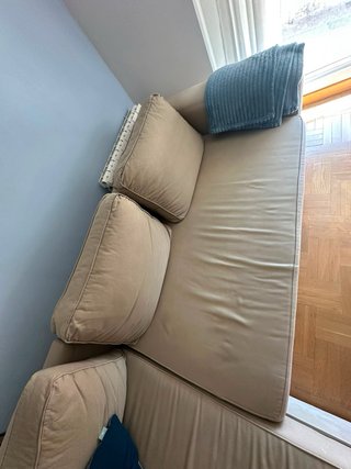 Sofá Cama Beige Tela