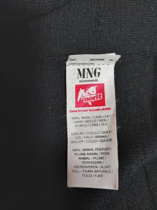 Chaqueta Mango plumas M