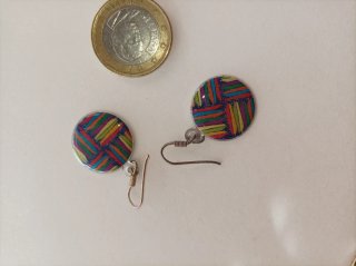 Pendientes redondos multicolor