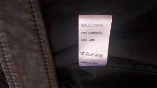 Chaqueta Bimba y Lola gris cuero (piel auténtica)