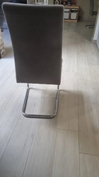 Mesa Rectangular + 6 Sillas Grises