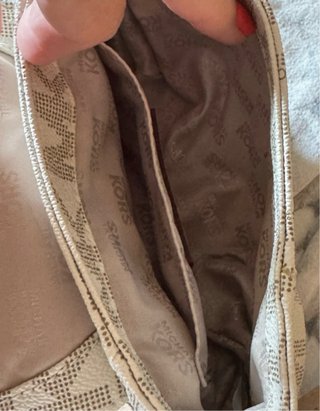 Bolso Michael Kors Piel Beige/Blanco