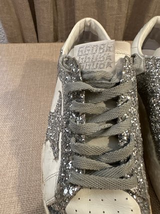 Zapatillas Golden Goose Mujer Plata/Blanco