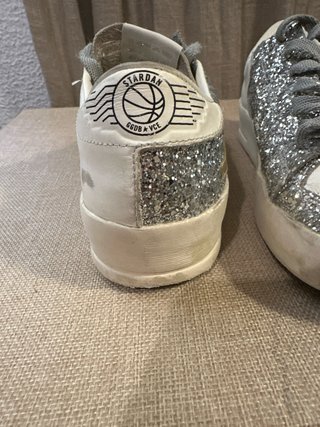Zapatillas Golden Goose Mujer Plata/Blanco