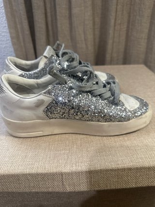 Zapatillas Golden Goose Mujer Plata/Blanco