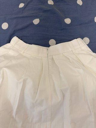 Falda larga blanca