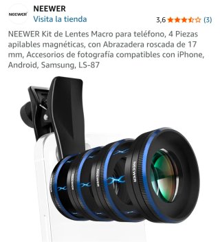 NEEWER Kit Lentes Macro para Teléfono