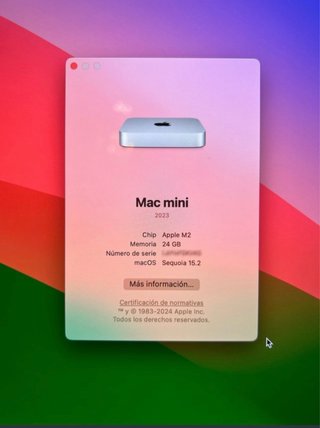 Mac Mini Apple M2 con 24GB y 1TB