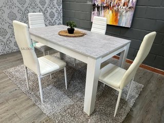 OFERTA NUEVA MESA EXTENSIBLE Y 4 SILLAS