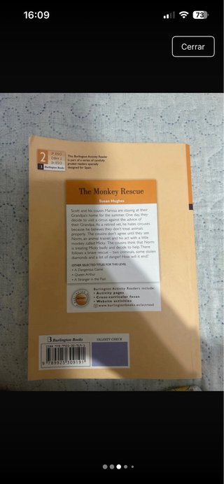 Libro ingles The Monkey Rescue