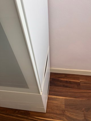 Mueble Besta Ikea Blanco y Cristal