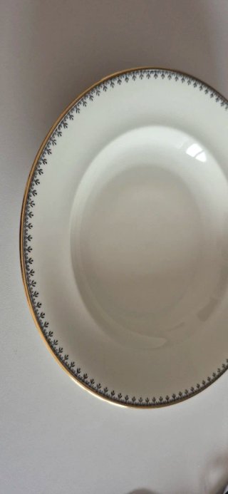Piatto fondo Bavaria porcellana oro