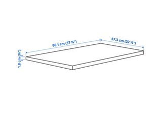 Balda KOMPLEMENT blanca 100x58 para armario PAX.