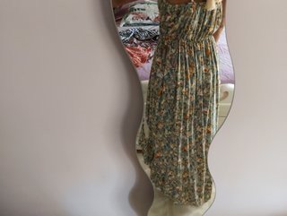 Vestido asimétrico estampado