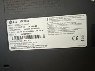 TV LG 26 HD con HDMI (sin mando)