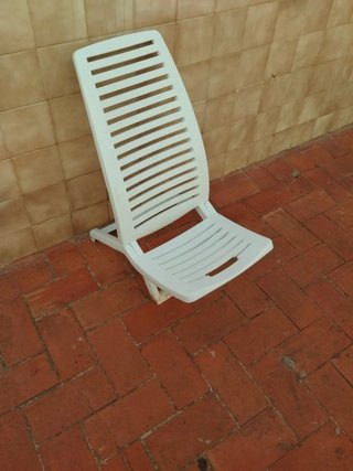 Silla Playa Campo Blanca Plegable
