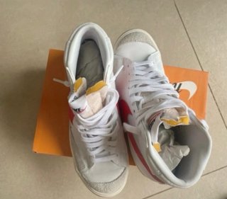 Nike Blazer Mid '77 Logo Rojo Blanco