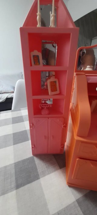Escritorio y Estantería Barbie Rosa