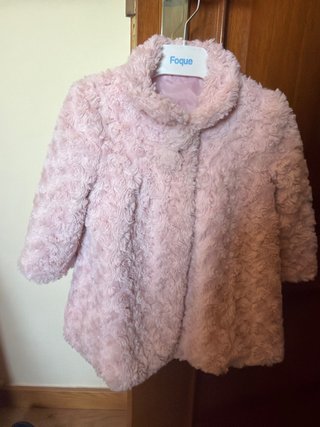 Abrigo suave rosa Yoedu 24 meses